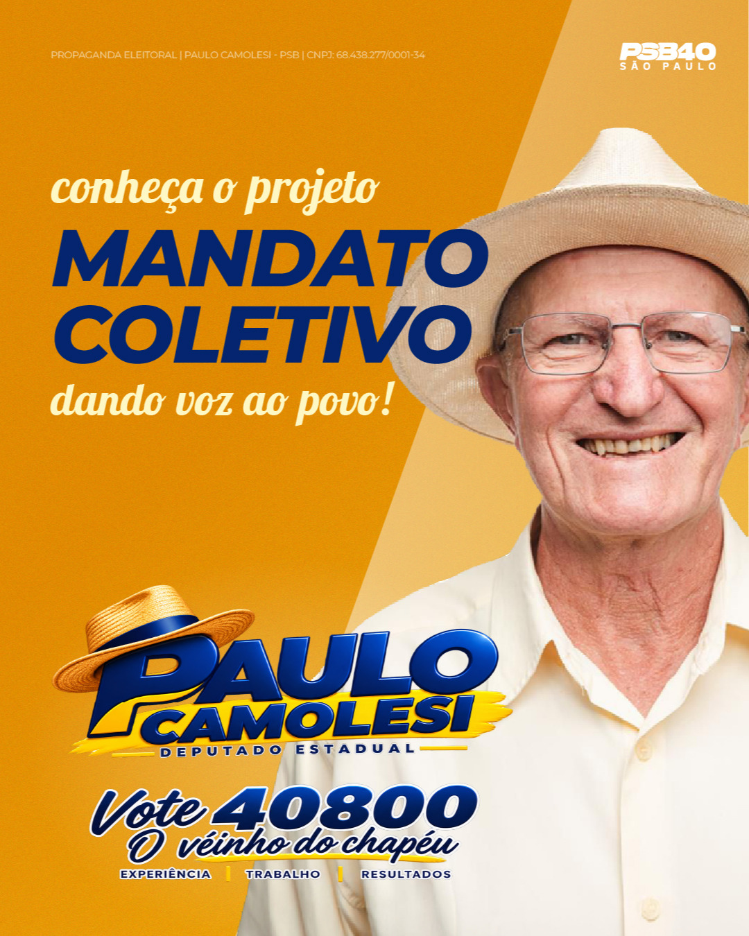 Política se faz ouvindo as pessoas - Paulo Camolesi