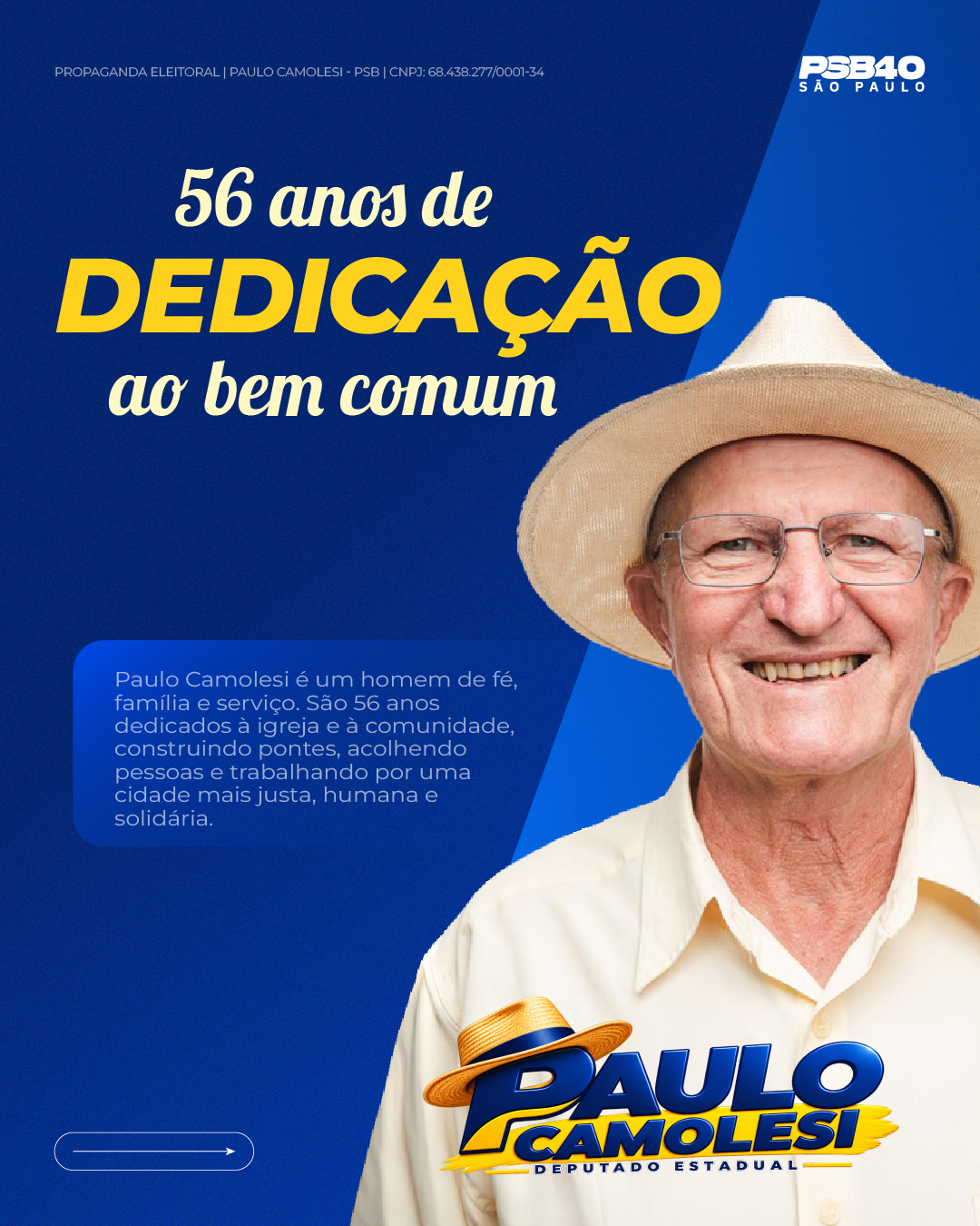 Paulo Camolesi - Fé, Família e Trabalho
